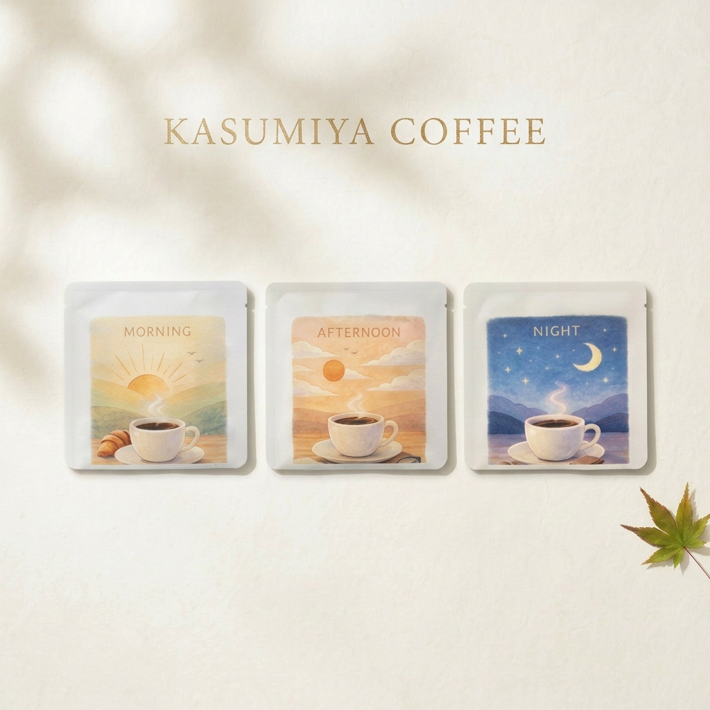 3つの時間珈琲｜朝・昼・夜で選ぶドリップコーヒーセット