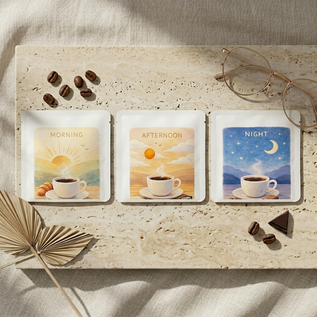 3つの時間珈琲｜朝・昼・夜で選ぶドリップコーヒーセット